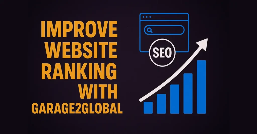 how to improve website ranking with garage2global